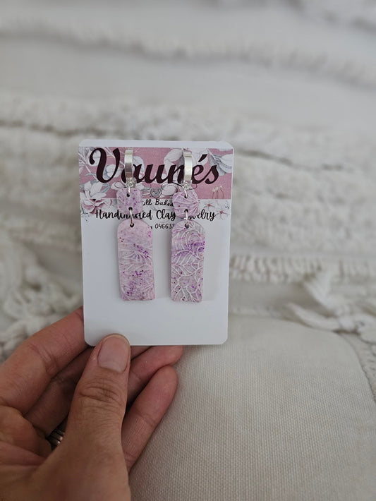 Marbled & Imprinted Purple Huggies