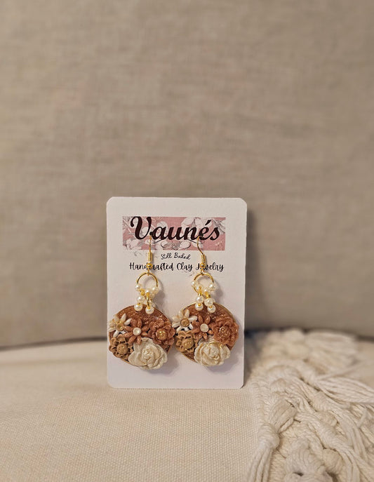 Floral, Gold & Pearl