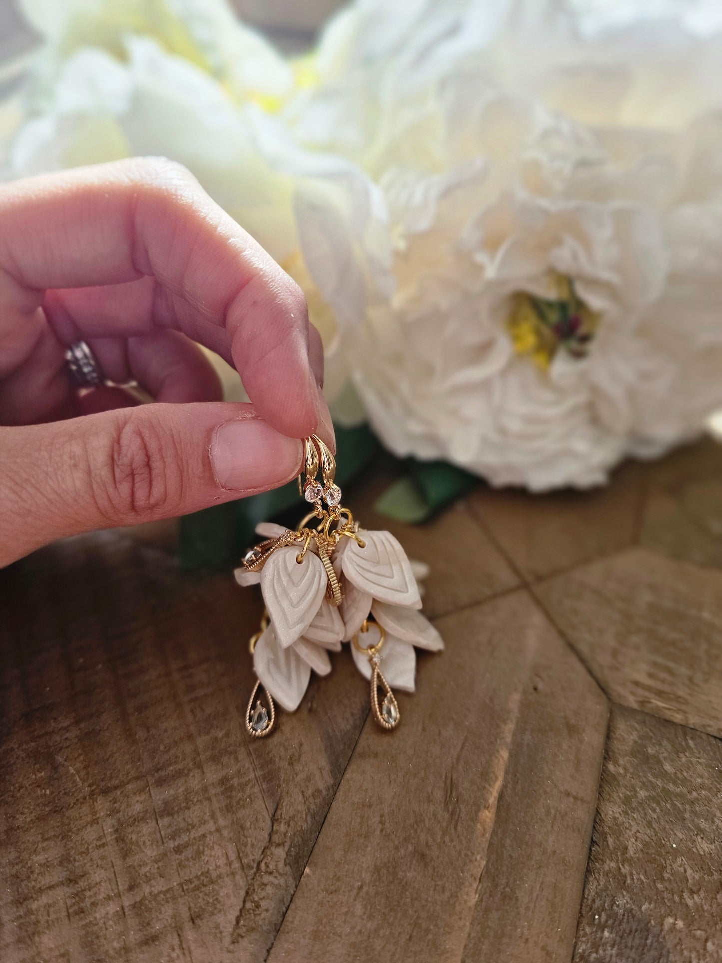 Elegant bridal earring hooks