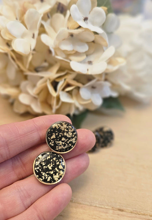 Black and Gold studs