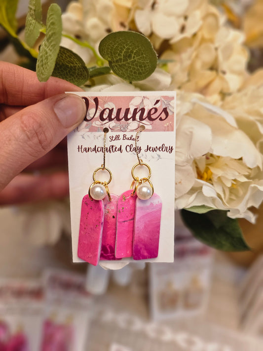 Marbled pink with pearl