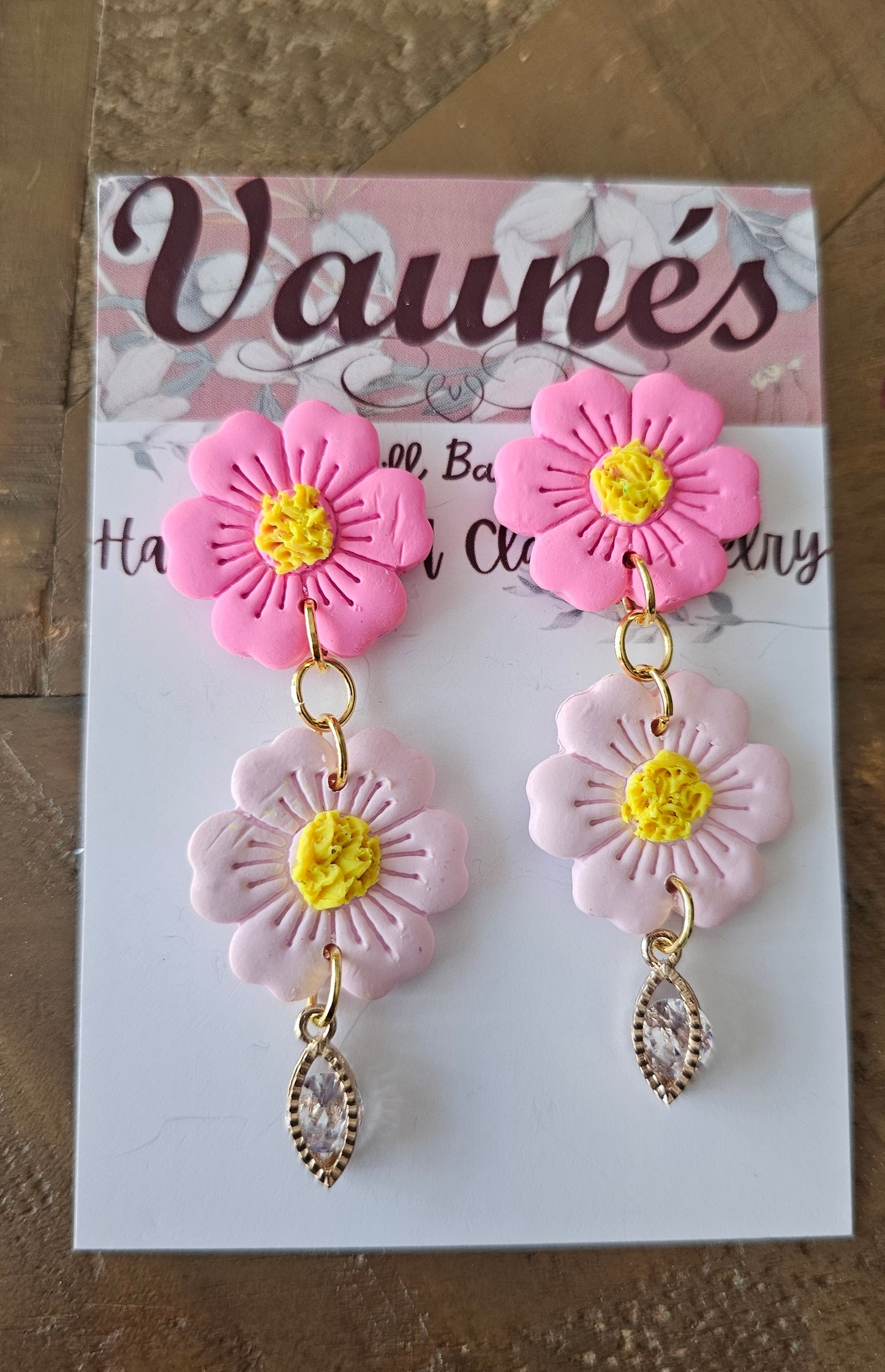 Pink Daisy Dangles