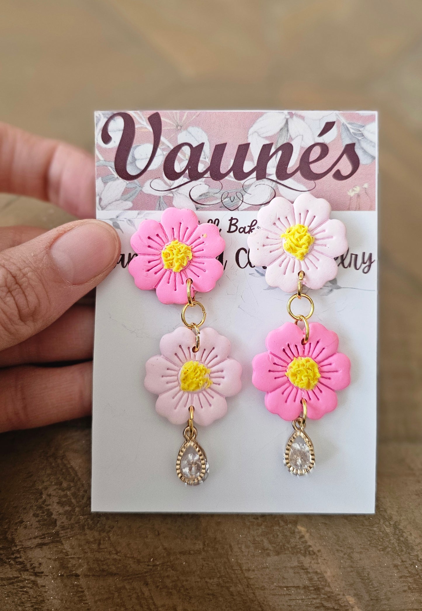 Pink Daisy Dangles
